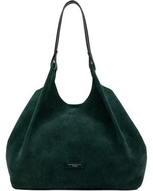 Gianni Chiarini Borsa Dua Suede Velvet - Green