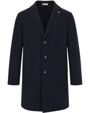 BRERAS Milano Cappotto Tre Bottoni Blu - Blue