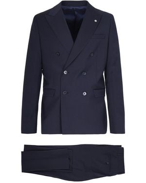 Manuel Ritz Abito Doppiopetto Blu - Blue