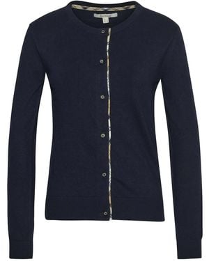 Barbour Cardigan Brendon Blu - Blue