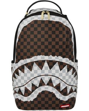 Sprayground Zaino Cream And Tear Check - Black