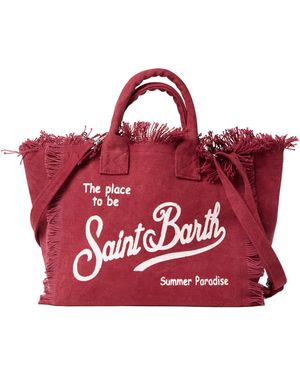 MC2 Saint Barth Borsa Colette Canvas Bordeaux - Red