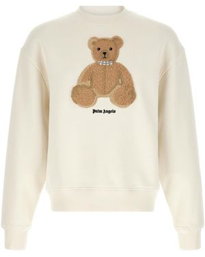 Palm Angels Cosy Crew Neck Jumper For - White