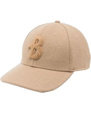Ballantyne Cappellino Logo Con Visiera Light Camel - Natural