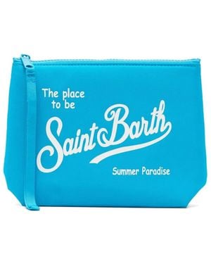 MC2 Saint Barth Pochette Aline Nylon Turchese - Blue