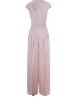 Max Mara Round Neck Jumpsuit - Pink