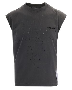 Satisfy T-Shirt Mothtechmuscle Faded - Grey
