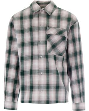Represent Camicia Waffle Flannel Dark - Gray