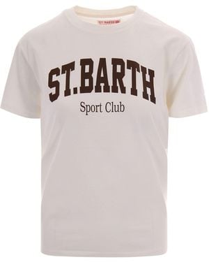 MC2 Saint Barth Graphic Crew Neck T-Shirt - White