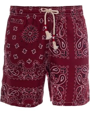 MC2 Saint Barth Costume Caprese Bandana Round Bordeaux - Red