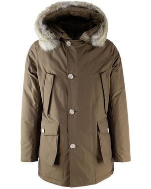 Woolrich Parka Arctic Con Pelliccia Removibile Marrone - Multicolour