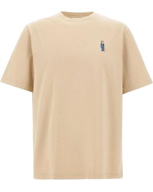 Maison Kitsuné T-Shirt Dressed Fox Tan - Neutro