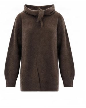 P.A.R.O.S.H. Maglia Con Sciarpa Testa Di Moro - Brown