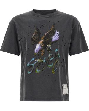 Satisfy T-Shirt Mothtech Aged Eagle - Black