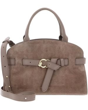 Coccinelle Borsa Sabine Suede Warm Tan - Marrone