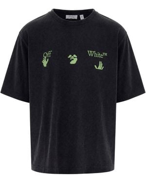 Off-White c/o Virgil Abloh Cotton Bacco Arrow Skate T-Shirt - Black