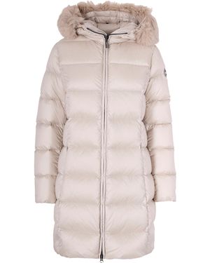 Colmar Piumino Lungo Con Pelliccia Sintetica Canapa - Multicolor