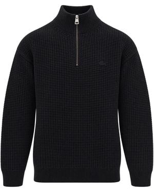 Lacoste Maglione Half Zip Lightning Chine - Blue