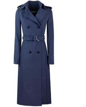 Patrizia Pepe Trench Con Fibbia - Blue
