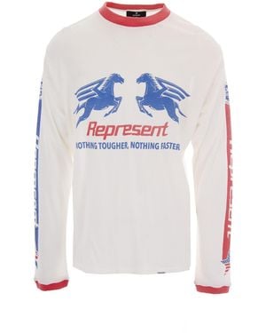Represent T-Shirt Mesh Pegasus - White