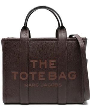 Marc Jacobs Borsa A Mano The Leather Small Tote Bag Ganache - Multicolor