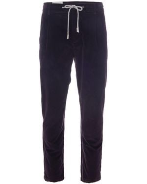 Eleventy Jogger Velluto Bordeaux - Blue