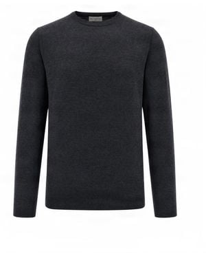 Ballantyne Maglione Girocollo Charcoal - Blue