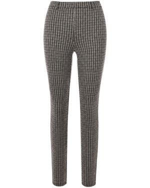 Patrizia Pepe Pantalone Slim Pied-De-Poule - Grey
