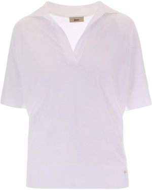 Herno Jersey Polo - White