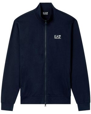 EA7 Felpa Bomber Core Identity - Blue