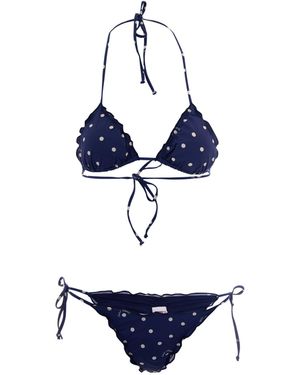 MC2 Saint Barth Bikini Sagitami Coriandol Pois - Blue