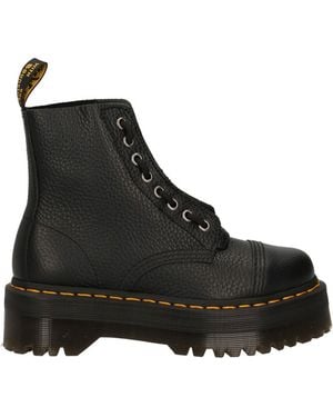 Dr. Martens Chunky Platform Ankle Boots With Removable Zipper - Black