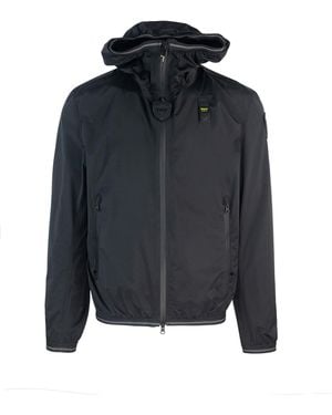 Blauer Giacca Nastrata Farrin Nero - Blue