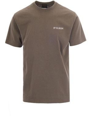 Filson T-Shirt Scenic Graphic Hawk - Grey