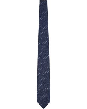 Emporio Armani Cravatta Jacquard Fancy - Blue