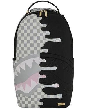 Sprayground Backpack Check Side Drip - Black