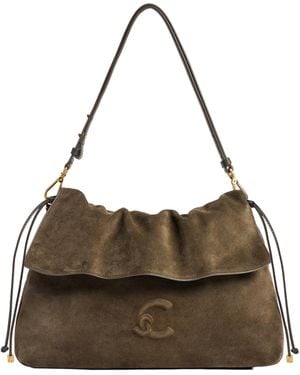 Coccinelle Borsa Lidia Suede Fango - Marrone