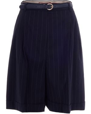 Max Mara Stripes Shorts - Blue