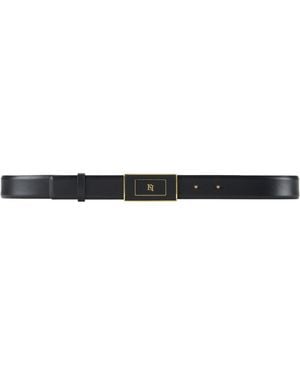 Elisabetta Franchi Leather Belt - Black