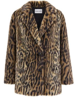 Stand Studio Ecopelliccia Emmie Blazer Leo - Brown
