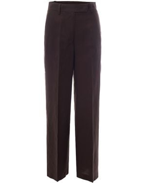 Liu Jo Pants Linen-Blend - Purple