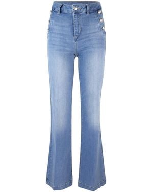 Liu Jo Jeans A Zampa Bootcup Blu