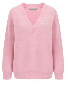 Fiorucci Maglione Patch Angels - Pink