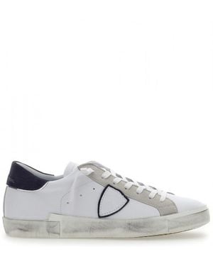 Philippe Model Sneakers Prsx Low Bianco E Nero - White
