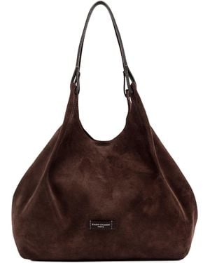 Gianni Chiarini Borsa Dua Suede Moka - Brown