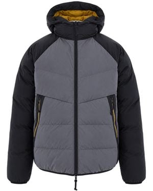 EA7 Piumino Colorblock Pewter - Blue