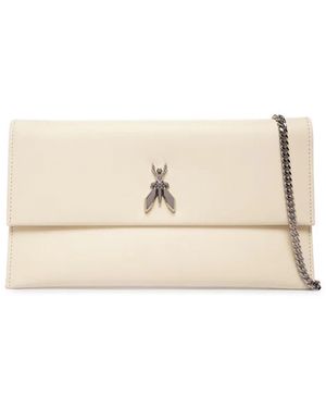 Patrizia Pepe Pochette Fly Woolly - Natural