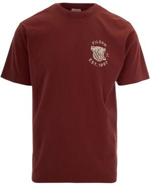 Filson T-Shirt Bear Chili Oil - Red
