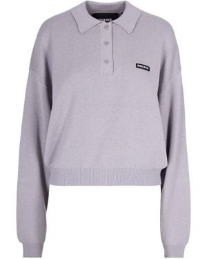 ROTATE BIRGER CHRISTENSEN Polo Slinky Knit Alloy - Blue