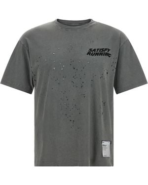 Satisfy T-Shirt Mothtech Running Faded - Grey